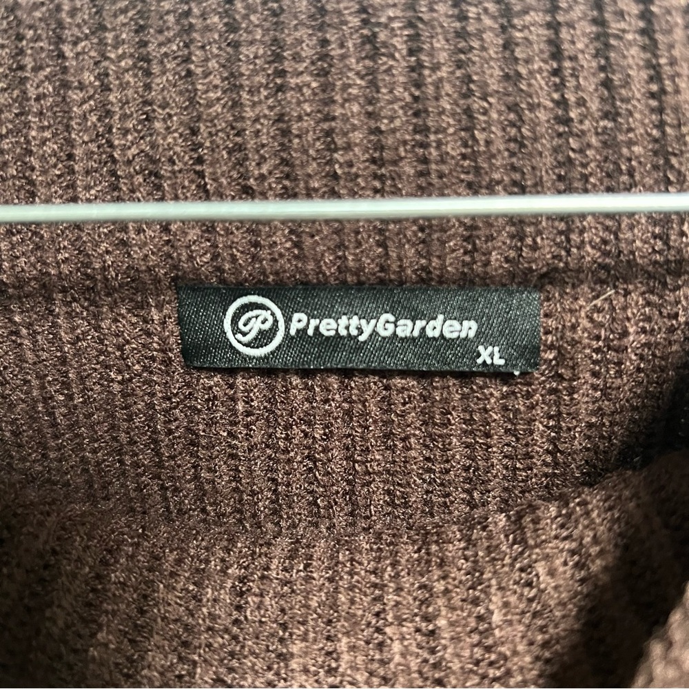 PrettyGarden Women's Chunky Mock Neck Knit Sweater Oversized - Picture 4 of 5